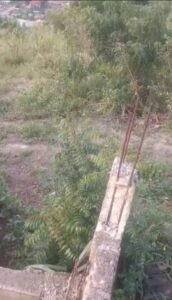 Beautiful hilltop land for sale at Kokrobite in Accra Ghana with clear boundaries and scenic surroundings.