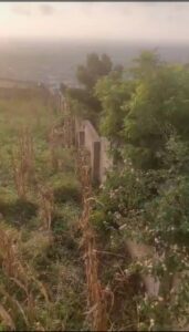 Aerial view of Kokrobite Hilltop lands for sale in Accra showing landscape and development area.